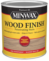 Minwax 701024444 Interior Wood Stain, Silvered Gray, Liquid, 1 qt